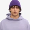 Gorro de lana merina - Violeta intenso