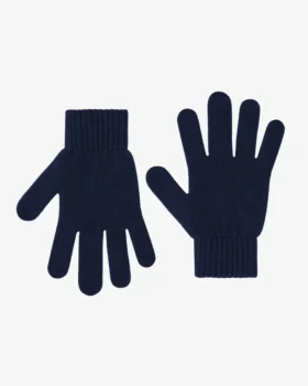 Guantes de lana merina - Azul marino