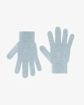 Guantes de lana merina - Azul polar