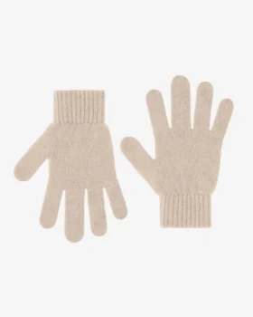 Guantes de lana merina - Blanco marfil
