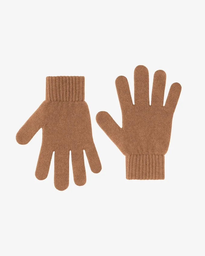 Guantes de lana merina - Camello del Sáhara