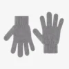 Guantes de lana merina - Gris jaspeado