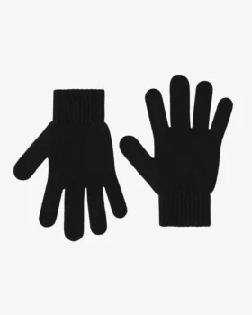 Guantes de lana merina - Negro intenso