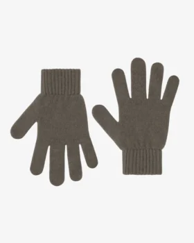 Guantes de lana merina - Verde oliva apagado