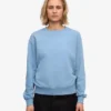 Jersey Classic Organic de cuello redondo para mujer - Azul mar