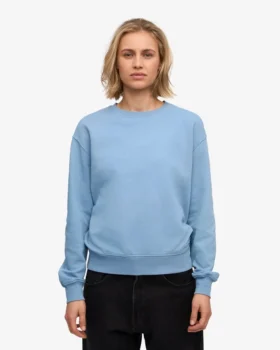 Jersey Classic Organic de cuello redondo para mujer – Azul mar