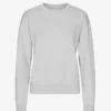 Jersey Classic Organic de cuello redondo para mujer - Gris descolorido