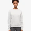 Jersey Classic Organic de cuello redondo para mujer - Gris descolorido
