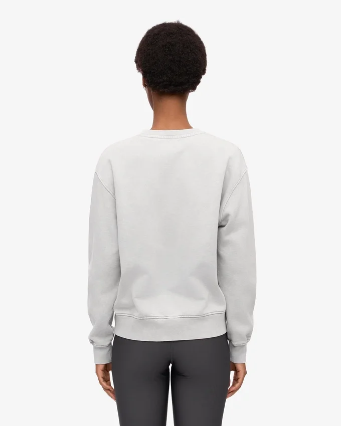 Jersey Classic Organic de cuello redondo para mujer - Gris descolorido