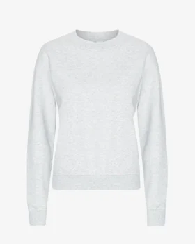 Jersey Classic Organic de cuello redondo para mujer - Mezcla de nieve