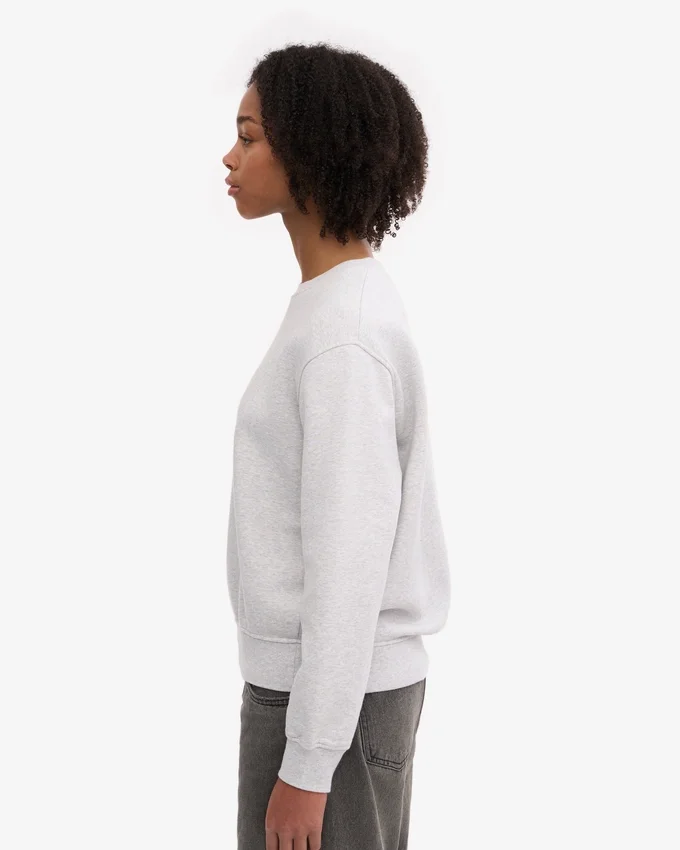Jersey Classic Organic de cuello redondo para mujer - Mezcla de nieve