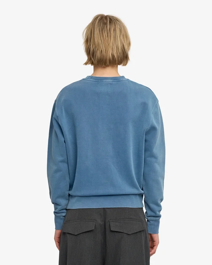 Jersey Classic Organic de cuello redondo para mujer - Índigo descolorido