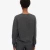 Jersey Classic Organic de cuello redondo para mujer - Negro descolorido