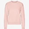 Jersey Classic Organic de cuello redondo para mujer - Rosa descolorido