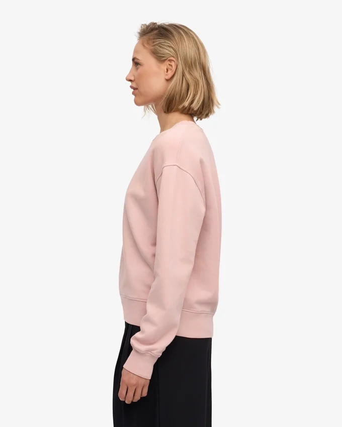 Jersey Classic Organic de cuello redondo para mujer - Rosa descolorido