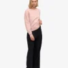 Jersey Classic Organic de cuello redondo para mujer - Rosa descolorido