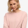 Jersey Classic Organic de cuello redondo para mujer - Rosa descolorido