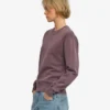 Jersey Classic Organic de cuello redondo para mujer - Uva descolorida