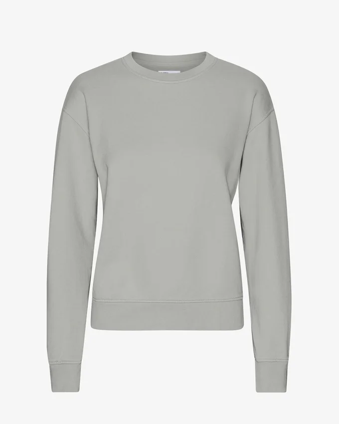 Jersey clásico de cuello redondo Classic Organic para mujer - Azul acero
