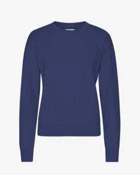Jersey clásico de cuello redondo Classic Organic para mujer - Azul marino