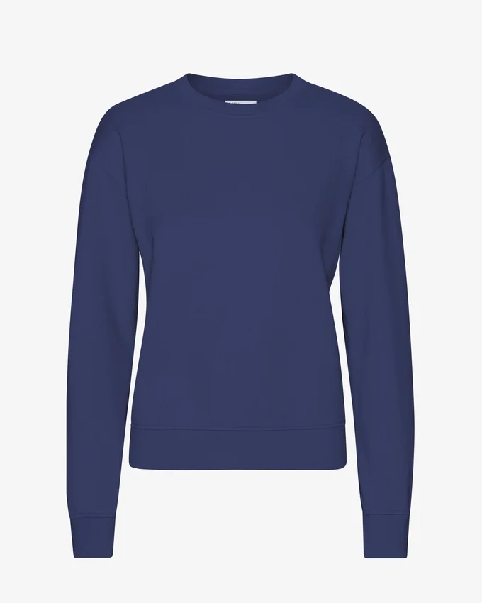 Jersey clásico de cuello redondo Classic Organic para mujer - Azul marino