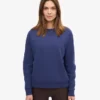 Jersey clásico de cuello redondo Classic Organic para mujer - Azul marino