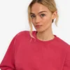 Jersey clásico de cuello redondo Classic Organic para mujer - Rojo descolorido