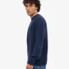 Jersey clásico de cuello redondo de lana merina - Azul marino