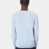 Jersey clásico de cuello redondo de lana merina - Gris topo cálido