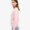 Jersey clásico de cuello redondo de lana merina para mujer - Azul marino