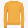 Jersey clásico de lana merina - Amarillo quemado