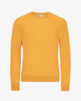 Jersey clásico de lana merina - Amarillo quemado