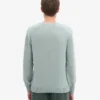 Jersey clásico de lana merina - Azul acero
