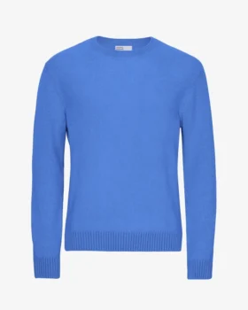 Jersey clásico de lana merina - Azul Pacífico