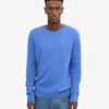 Jersey clásico de lana merina - Azul Pacífico