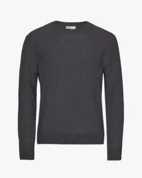 Jersey clásico de lana merina - Gris lava