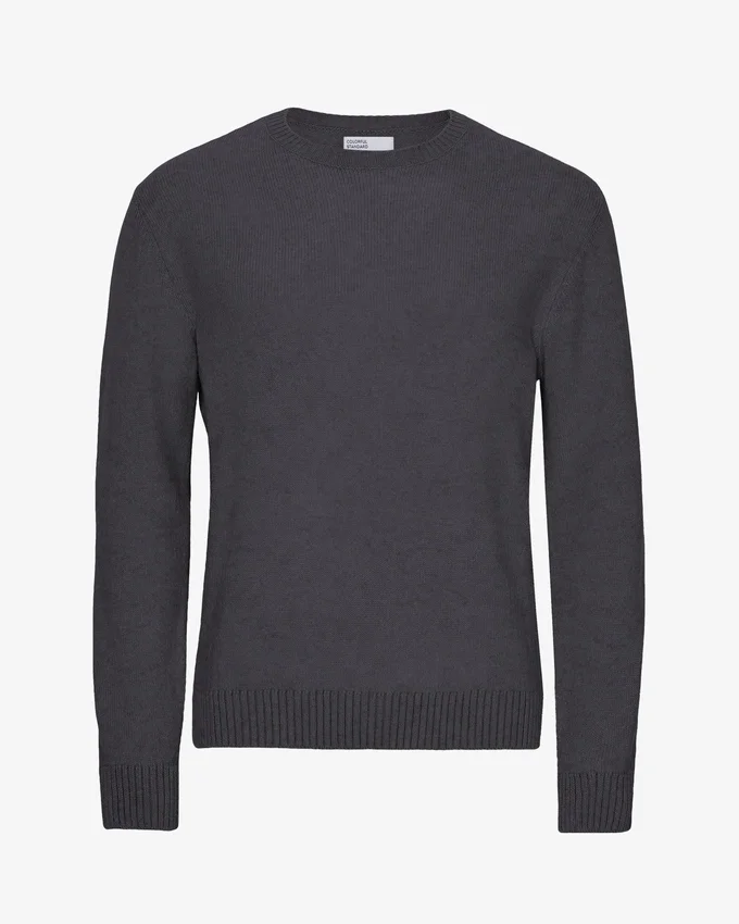Jersey clásico de lana merina - Gris lava