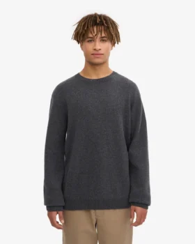 Jersey clásico de lana merina – Gris lava