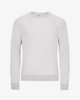 Jersey clásico de lana merina - Mezcla de nieve