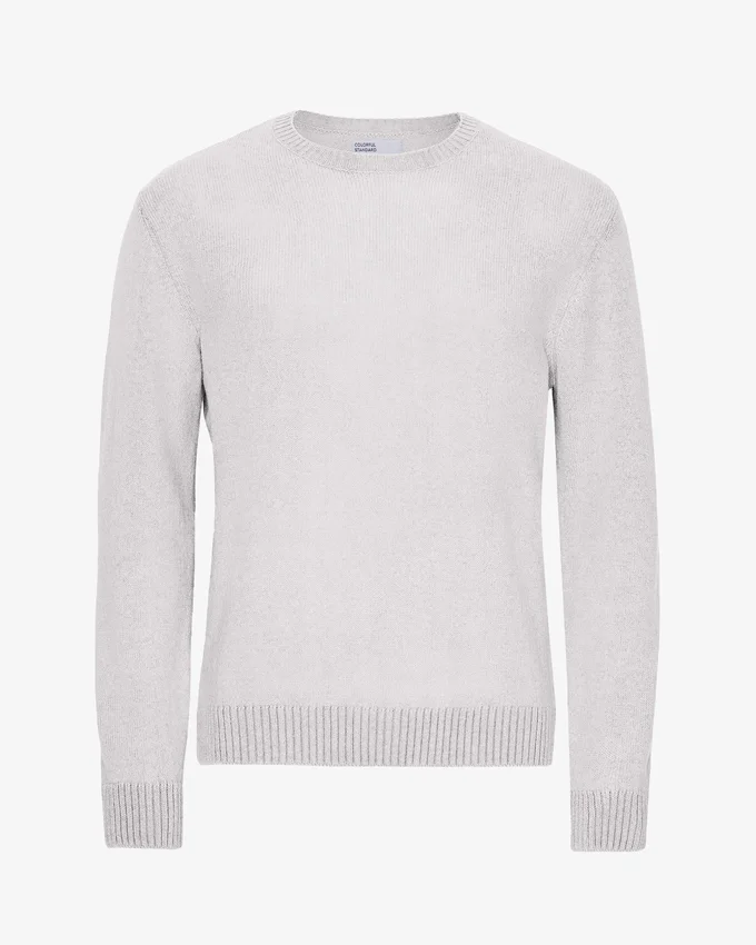 Jersey clásico de lana merina - Mezcla de nieve