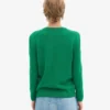 Jersey clásico de lana merina para mujer - Verde Kelly