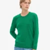 Jersey clásico de lana merina para mujer - Verde Kelly