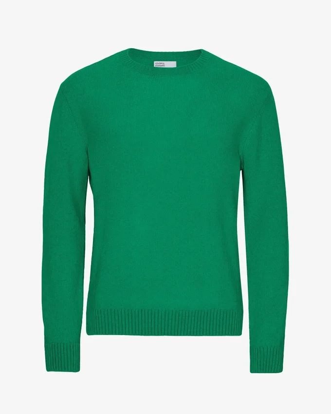 Jersey clásico de lana merina - Verde Kelly
