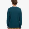 Jersey clásico de lana merina - Verde océano