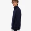Jersey de cuello alto de lana merina - Azul marino
