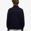 Jersey de cuello alto de lana merina - Azul marino