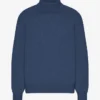 Jersey de cuello alto de lana merina - Azul petróleo
