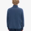 Jersey de cuello alto de lana merina - Azul petróleo