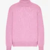 Jersey de cuello alto de lana merina - Flor de cerezo