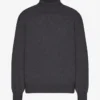 Jersey de cuello alto de lana merina - Gris lava
